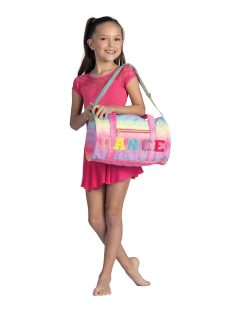 Danz N Motion - Quilted Hearts Rainbow Duffle Bag (B24501