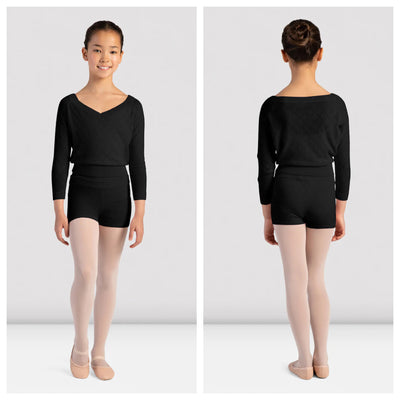 Bloch - Diamond Knit Shorts - Child (CR3544) - Black