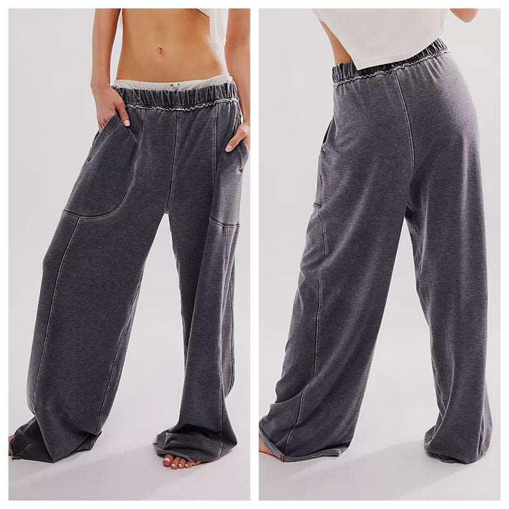 *Free People Movement - Don’t Wait Up Lounge Pants - Adult (OB2057411-0010) - Black