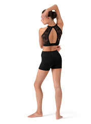 Bloch -Anika  V Front Short - Adult (R90001) - Black
