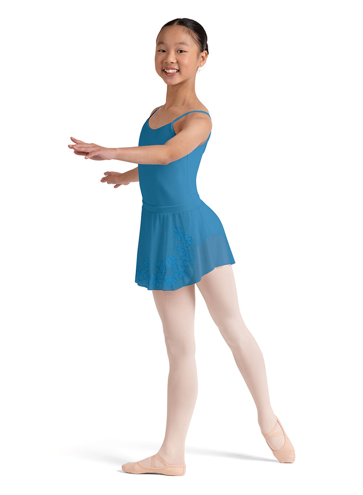 Bloch - Embroidered Pull On Skirt - Child (CR10002) - Cerulean