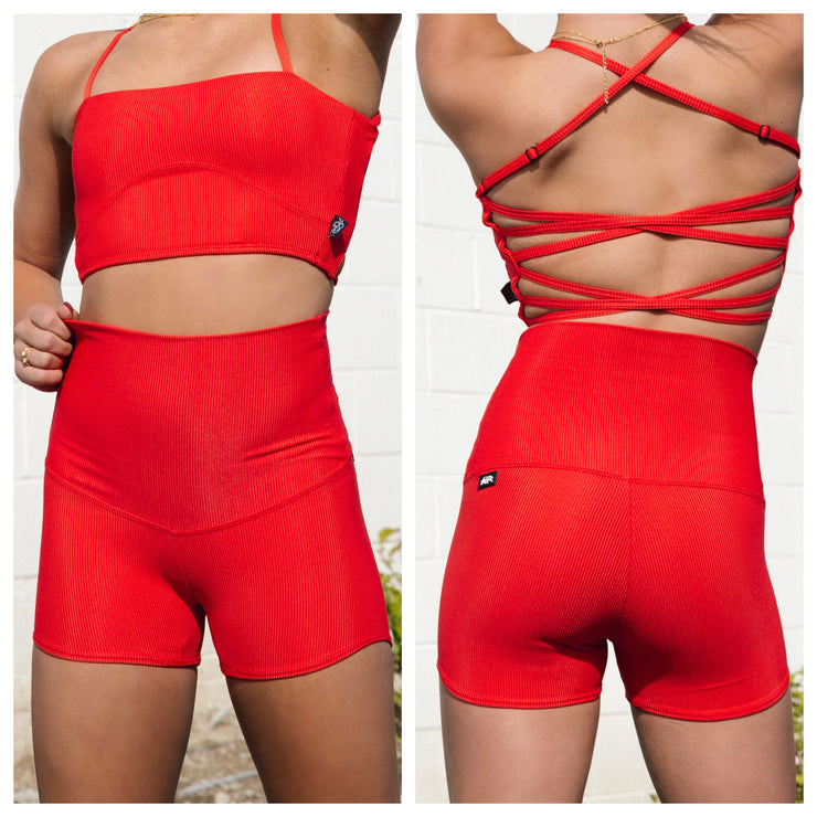 Tiger Friday - Morgan Shorties - Child/Adult - Cherry