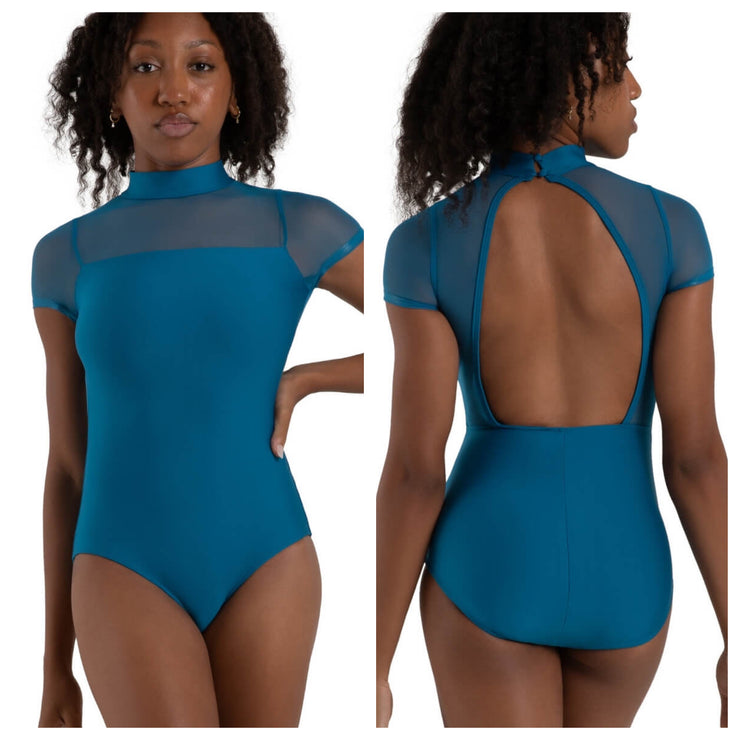 Capezio - Coastal Bloom Blackthorn Leotard- Adult (12271W) - Turkish Tile