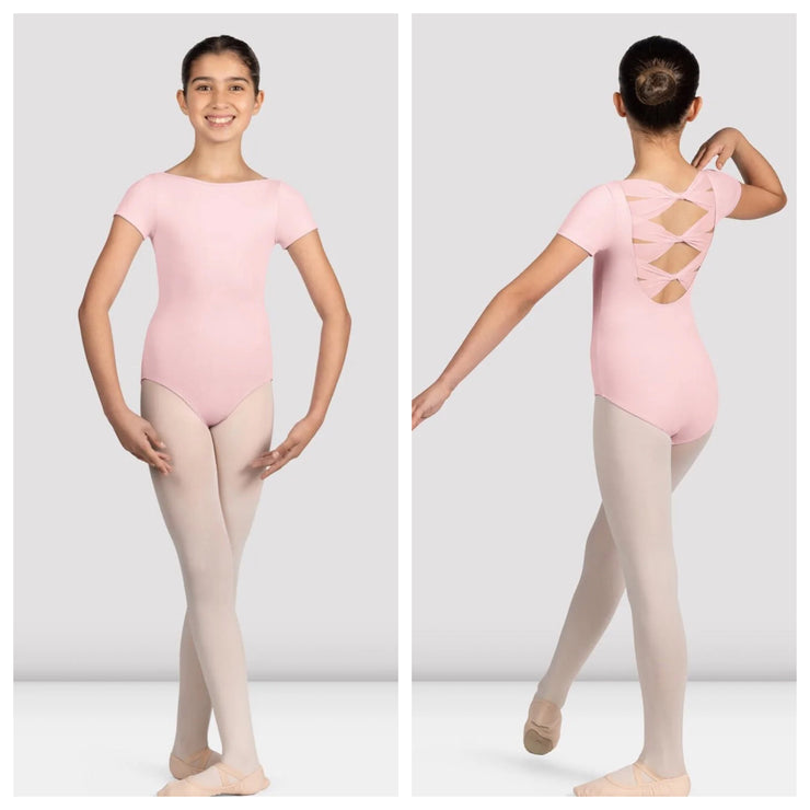 Mirella - Glow Girl Cap Sleeve Leotard - Child (M1562C) - Pink