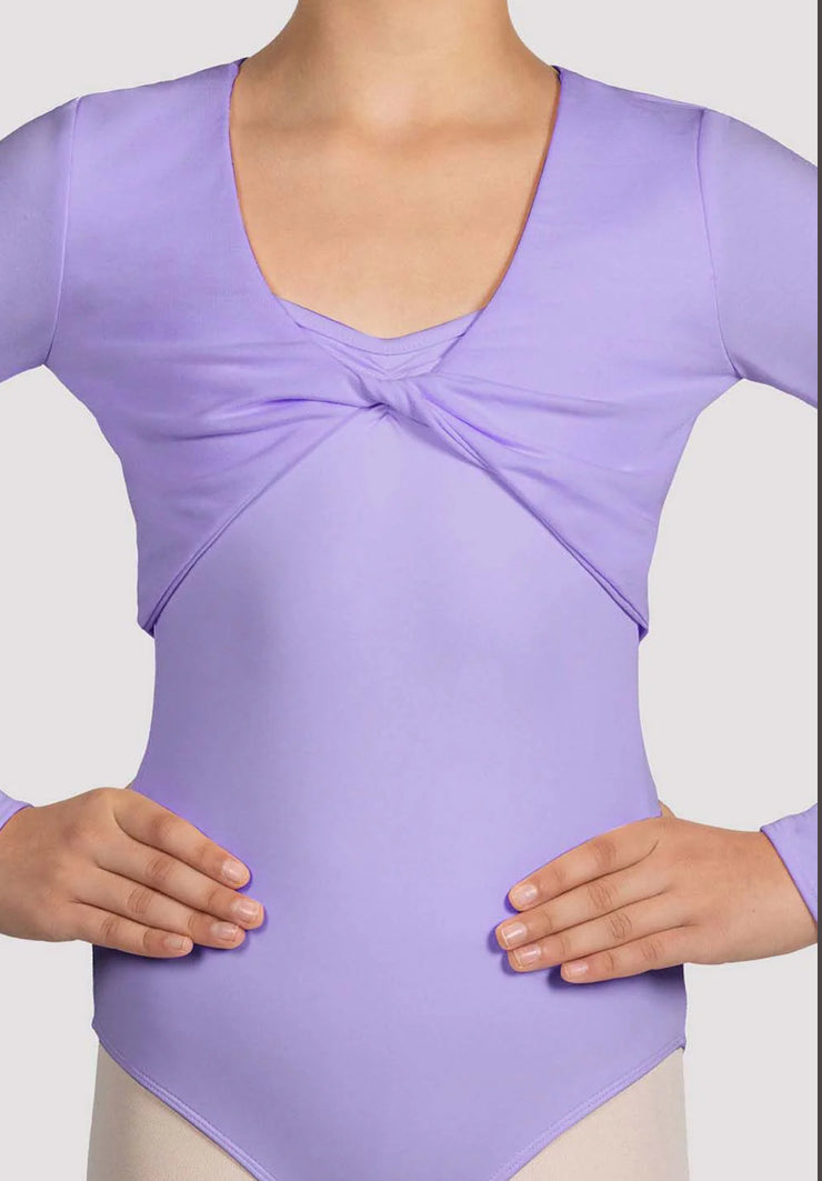 Mirella - Glow Girl Twist Front Top - Child (M748C) - Lilac