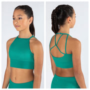 *Energetiks - Tora Crop Top - Child (ICC146MF-VBG) - Vibrant Green