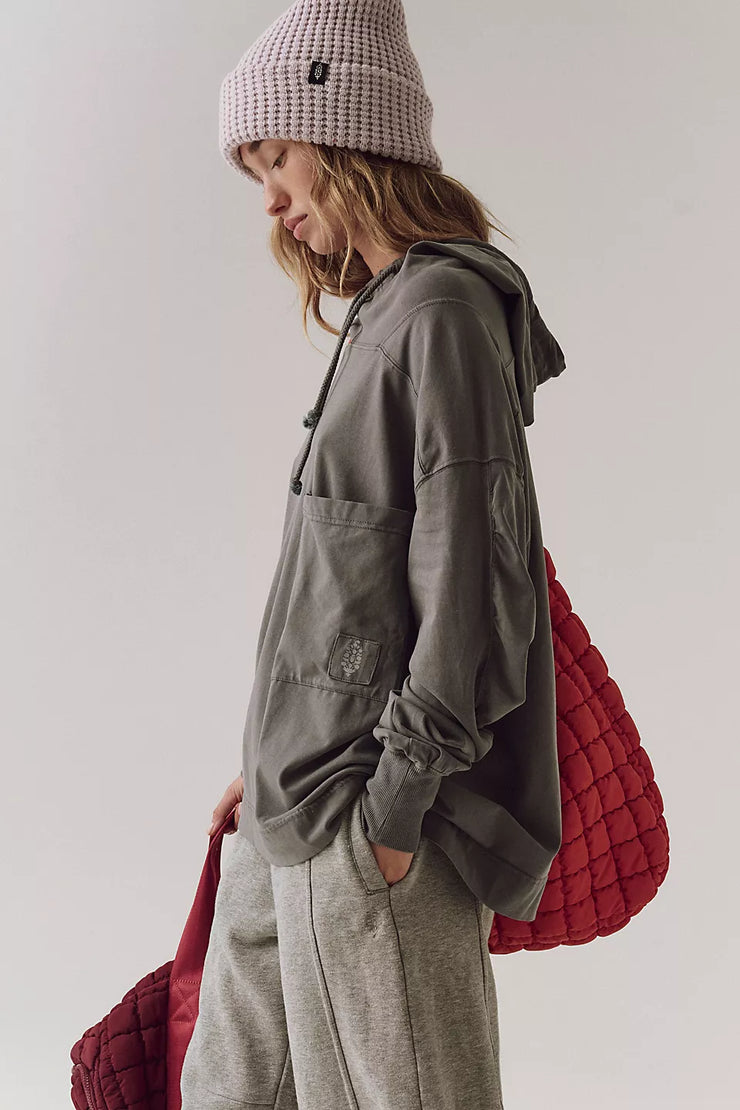 Free People Movement - Hot Shot Hooded Layer - Adult (OB2121148-0052) - Gunmetal