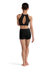 Bloch - Embroidered Waistband Short - Child (CR90003) - Black