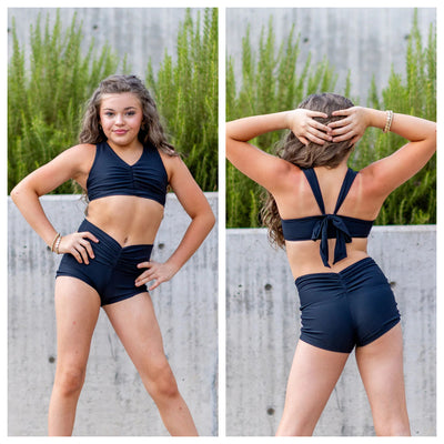 Oh La La Dancewear - The Revival Top - Child/Adult (OLL378-BLK) - Black