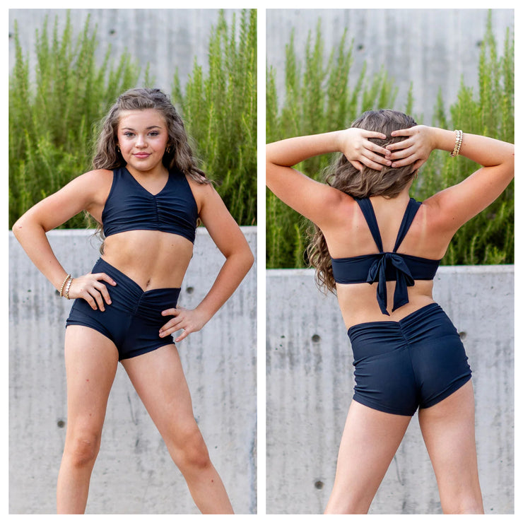 Oh La La Dancewear - The Revival Top - Child/Adult (OLL378-BLK) - Black