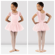 Bloch - Holly Cap Sleeve Tutu Leotard - Child (CL3332) - Candy Pink (GSO)