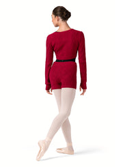 Bloch - Bianca Raglan Knit Sweater -Adult (Z30013) - Cherry