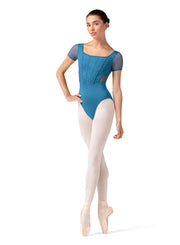 Bloch - Embroidered Corset Cap Sleeve Leotard - Adult (L20001) - Cerulean