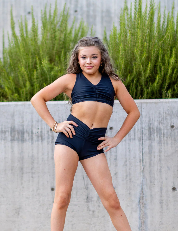 Oh La La Dancewear - The Revival Top - Child/Adult (OLL378-BLK) - Black