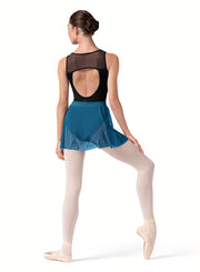 Bloch - Embroidered Pull On Skirt - Adult (R10001) - Cerulean