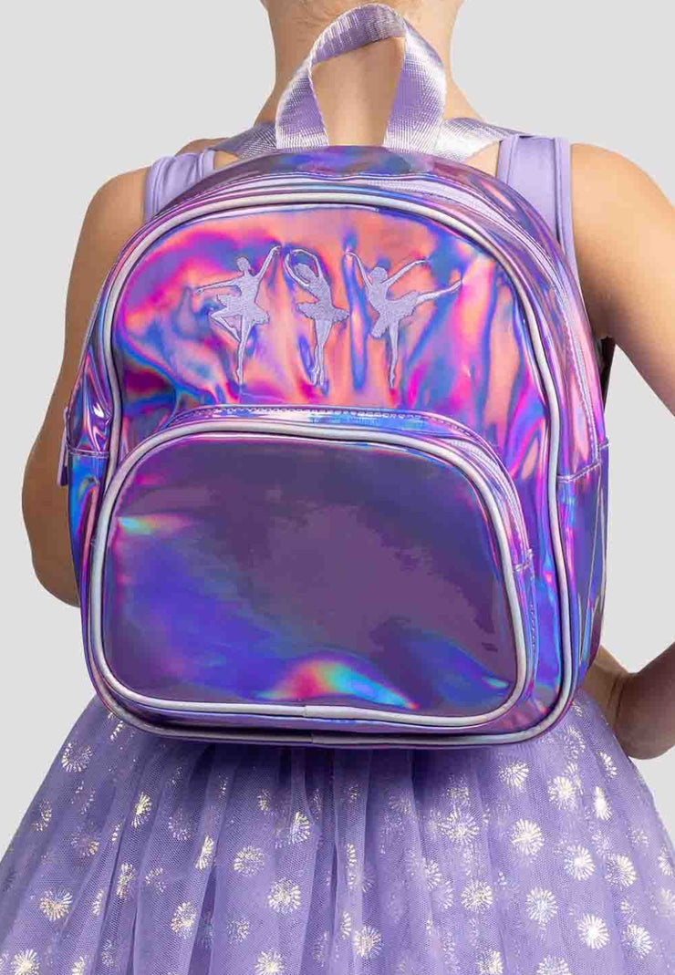 Mirella - Iridescent Ballerina Backpack (A808C) - Iridescent Lilac