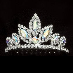 *Dasha Designs - Rhinestone Color Tiara (2803) - Assorted Colors