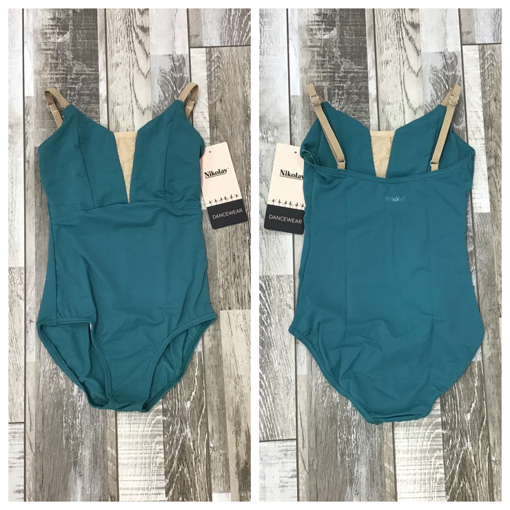 Nikolay - Charlotte Leotard with Adjustable Straps - Adult (DA1930MPN) - Malachite