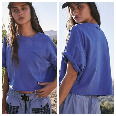 Free People - Inspire Tee - Adult (OB2151720-4228) - Blue Indigo