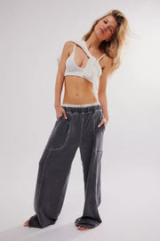 *Free People Movement - Don’t Wait Up Lounge Pants - Adult (OB2057411-0010) - Black