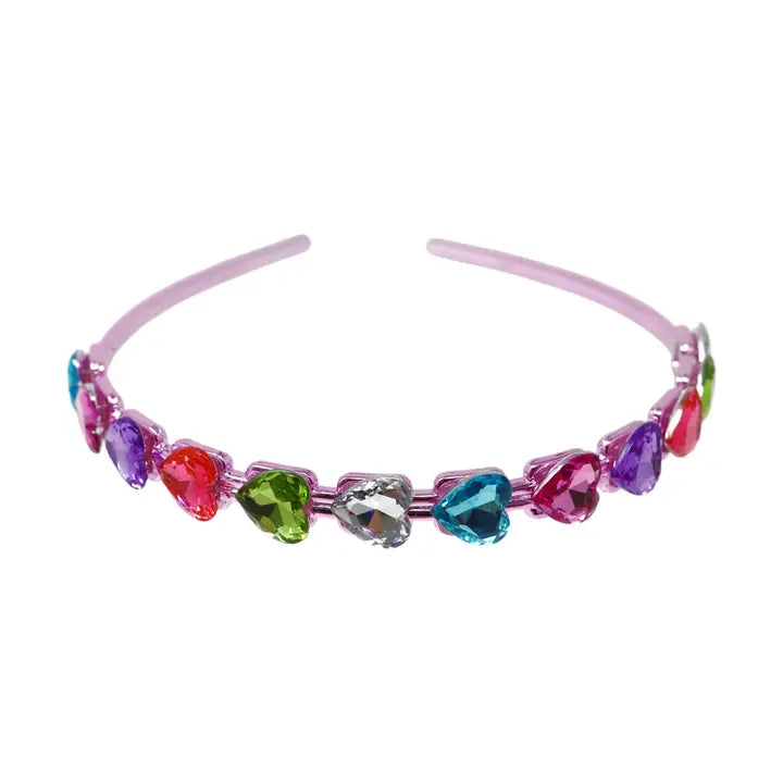 Pink Poppy - Rainbow Gem Headband (HB148) - Purple