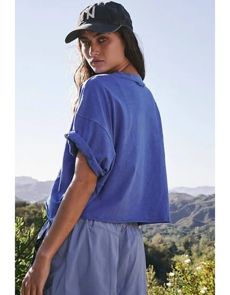 Free People - Inspire Tee - Adult (OB2151720-4228) - Blue Indigo