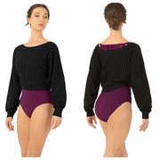 Bloch - Everlyn Knit Cropped Sweater - Adult (Z1179) - Black
