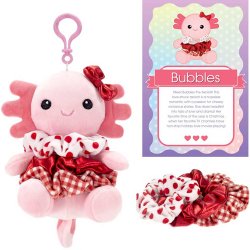 *Dasha Designs - Scrunch Bunch Axolotl Plush Bag Tag (6351)