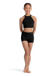 Bloch - Embroidered Waistband Short - Child (CR90003) - Black