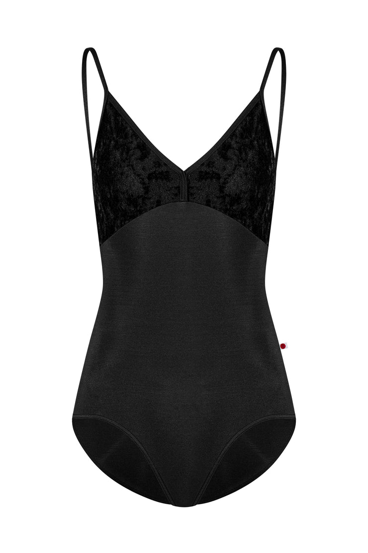 Yumiko - Daria Camisole Leotard - Adult - Black W/Velvet