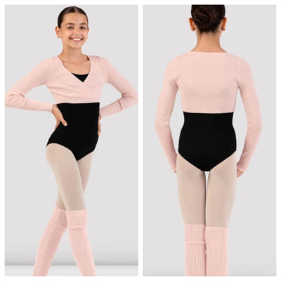 Bloch - Girls Fix Wrap Sweater - Child (CZ30019) - Light Pink