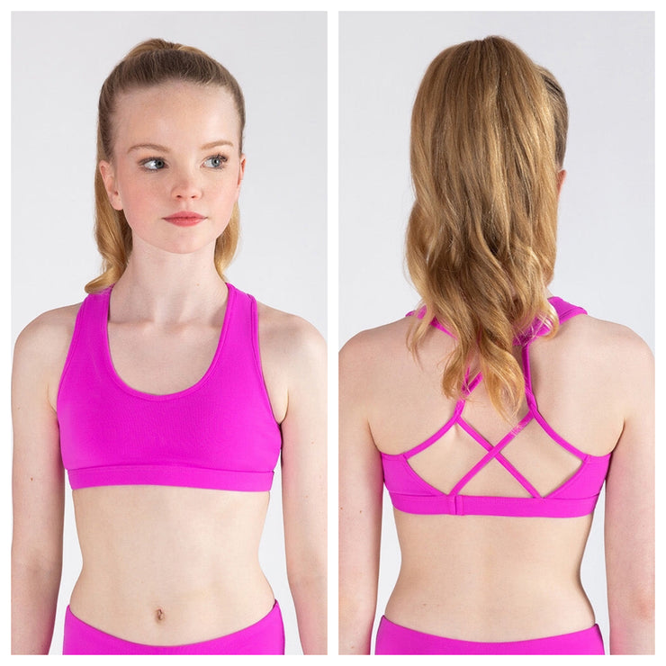 *Energetiks - Ava Crop Top - Child (ICC118PIP-HPK) - Hot Pink