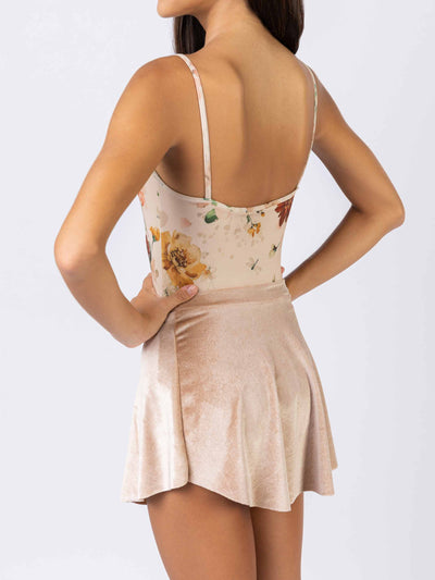 Mara Dancewear - Short Velvet Skirt - Adult (SKI-VEL-CAM) - Camel