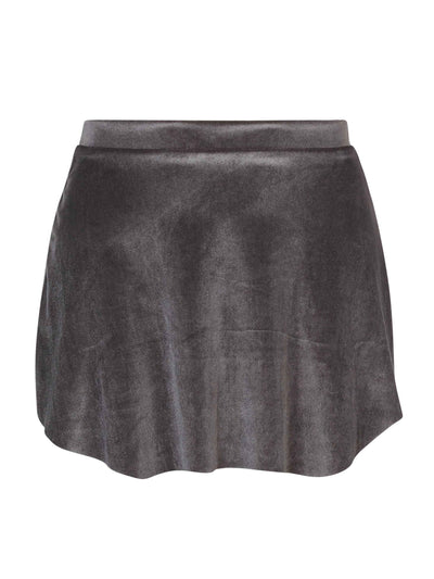 Mara Dancewear - Short Velvet Skirt - Adult (SKI-VEL-GRA) - Gray