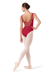 Bloch - Embroidered Corset Tank Leotard - Adult (L50002) - Cherry