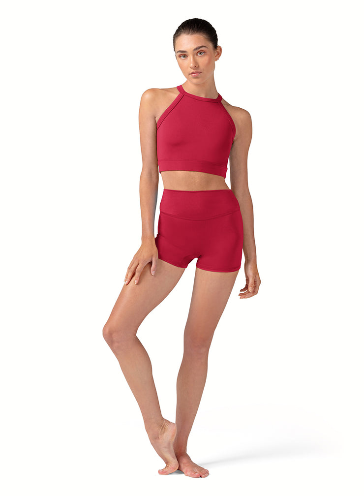 Bloch - Crop Top With Embroidered Back Detail - Adult (Z30004) - Cherry