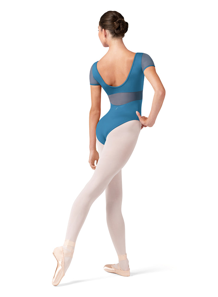 Bloch - Embroidered Corset Cap Sleeve Leotard - Adult (L20001) - Cerulean