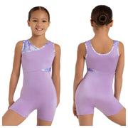 Capezio - Mermaid Magic Biketard - Child (12110C) - Tie Dye Lilac