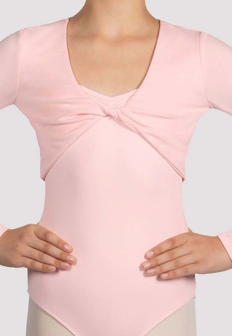 *Mirella - Glow Girl Twist Front Top - Child (M748C) - Pink