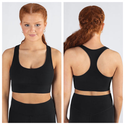 *Energetiks - Eve Rib Crop - Adult (IC142RIB-BLK) - Black