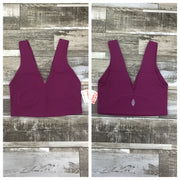 Free People Movement - Never Better Crop - Adult (OB1745025-6617)- Deep Mulberry