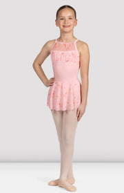 *Bloch - High Neck Skirted Leotard - Child (CL5257) - Candy Pink