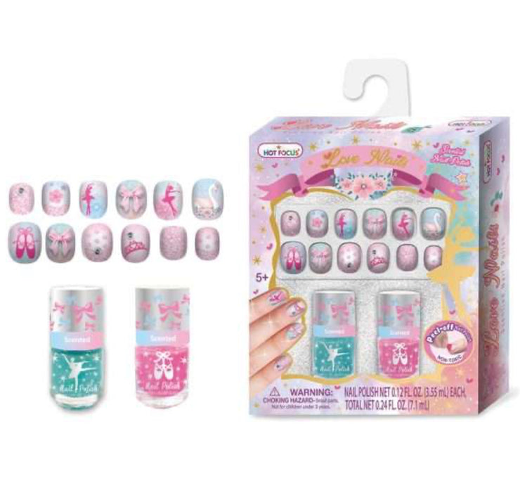 Hot Focus - Ballerina Beauties Love Nails Set (040BB)