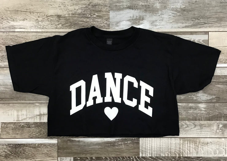 *Trendy Trends - Dance Heart Crop Tee - Child (B005G) - Black