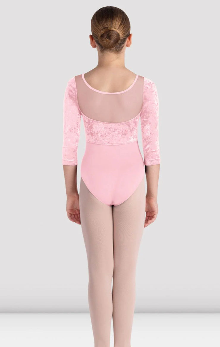 Bloch - Layla 3/4 Sleeve Leotard - Child (CL5246) - Candy Pink