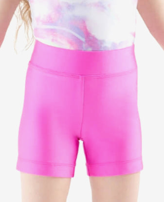 *Capezio - Pixel Pop Good Vibes Shorts - Child (12206C-NEP) - Neon Pink