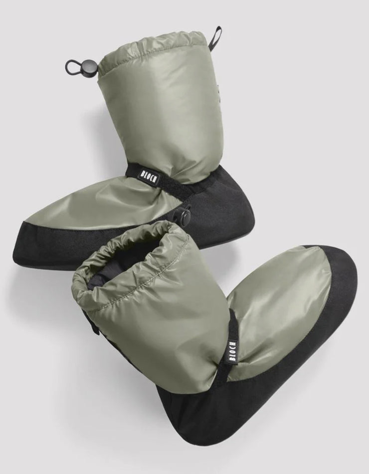 Bloch - Metallic Warm Up Booties (IM009BM) - Olive Metallic