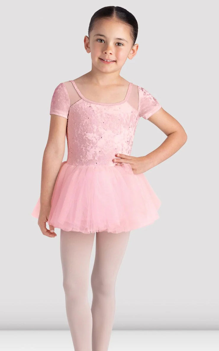 Bloch - Delilah Cap Sleeve Tutu Dress - Child (CL5242) - Candy Pink