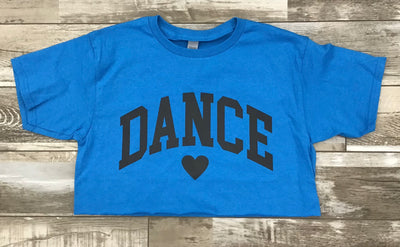 *Trendy Trends - Dance Heart Crop Tee - Child (B005G) - Turquoise