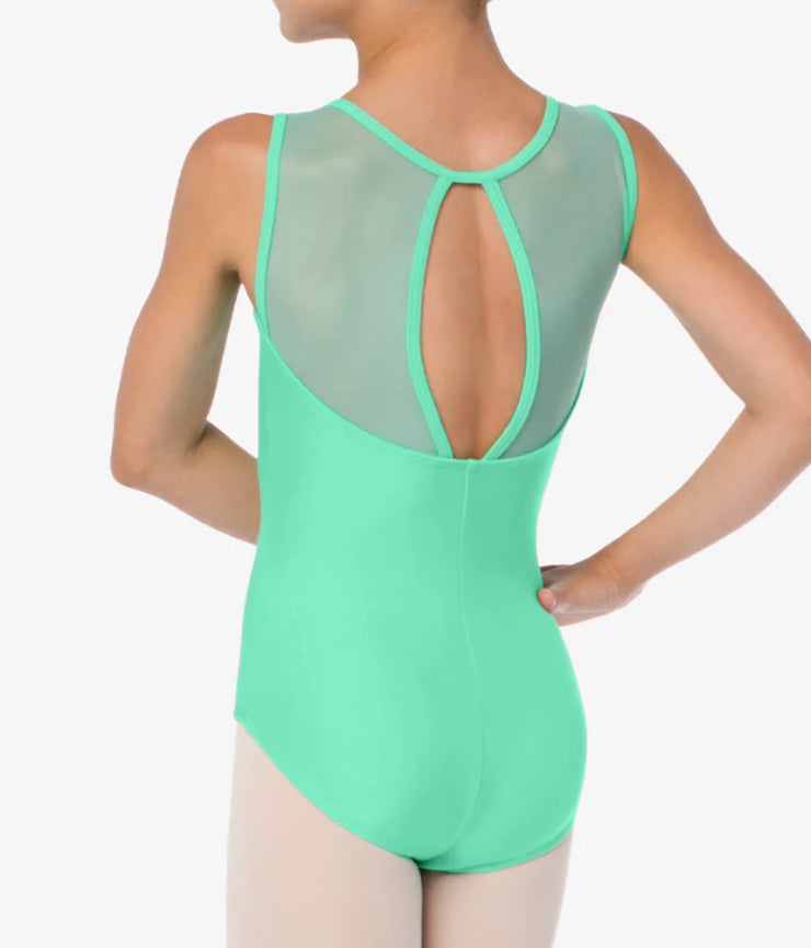 So Danca - High Neck Leotard Leotard With Keyhole Back - Adult (SL127) - Mint Green